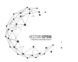 fondo de vector geométrico para presentación de negocios o ciencia.