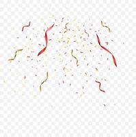 Colorful bright confetti background. Confetti burst. Festive vector illustration