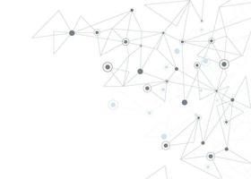 Vector technology concept. Connected Lines and dots. Network sign