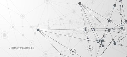 Vector technology concept. Connected Lines and dots. Network sign