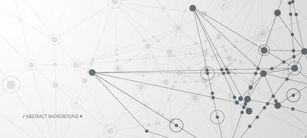 Vector technology concept. Connected Lines and dots. Network sign