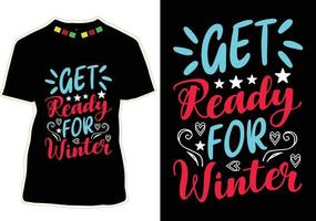 Winter Quotes T-shirt Design vector