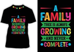 Family Quotes T-shirt Design vector