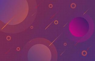 Sci-fi galaxy background with planet and meteor shower. Colorful abstract geometrical space galaxy purple orange gradient background with meteor shower. Design for cover book poster texture website. vector