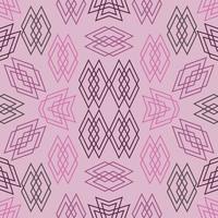 Geometric seamless pattern. Abstract motif vintage pink style.Design for floor, background, wall, texture, fabric, textile, clothing, wallpaper, tiles, blanket, carpet, art print. Vector illustration