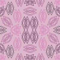 Geometric seamless pattern. Abstract motif vintage pink style.Design for floor, background, wall, texture, fabric, textile, clothing, wallpaper, tiles, blanket, carpet, art print. Vector illustration