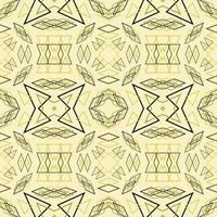 Geometric seamless pattern. Abstract motif vintage golden yellow style. Vector design for floor, background, wall, texture, fabric, textile, clothing, wallpaper, tiles, blanket, carpet, art print.