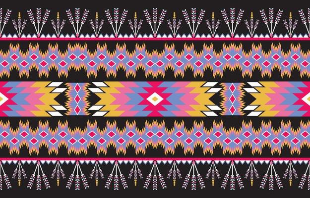 Ethnic native seamless pattern. Tribal vector background with decorative folk elements. Aztec abstract geometric art print. Navajo Indian African Mayan Mexico Style. Design for fabric, textile, carpet