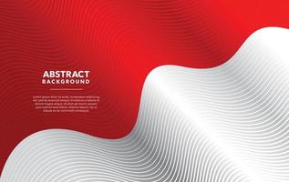 red white modern abstract background design vector