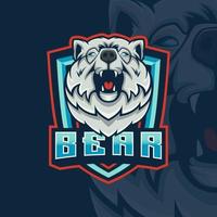 Bear mascot logo good use for symbol identity emblem badge and more vector