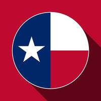 Texas state flag. Vector illustration.