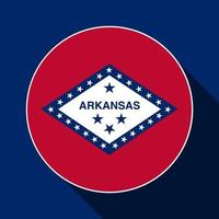 Arkansas state flag. Vector illustration.