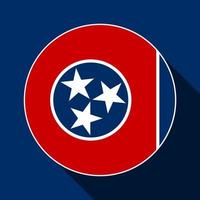 Tennessee state flag. Vector illustration.