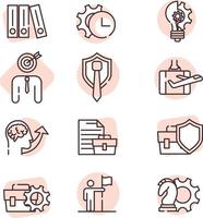 Team work icon set, icon, vector on white background.