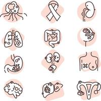 Medical icon set, icon, vector on white background.