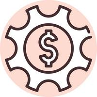 Investment money making, icon, vector on white background.