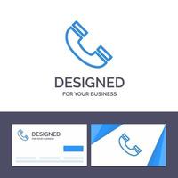Creative Business Card and Logo template Call Interface Phone Ui Vector Illustration