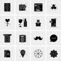 16 Universal Business Icons Vector Creative Icon Illustration to use in web and Mobile Related project