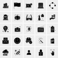 25 iconos de negocios universales vector ilustración de icono creativo para usar en proyectos relacionados con la web y dispositivos móviles