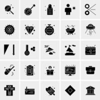 25 iconos de negocios universales vector ilustración de icono creativo para usar en proyectos relacionados con la web y dispositivos móviles