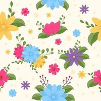 Floral Seamless Pattern Background vector