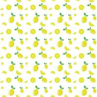 Paper drawing of lemons for print design. yellow modern texture. Modern abstract colored background. Exotic print. Food seamless pattern. vector