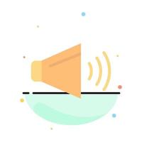 Sound Speaker Volume On Abstract Flat Color Icon Template vector