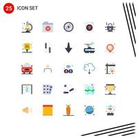 Set of 25 Modern UI Icons Symbols Signs for grand sale board location network security internet Editable Vector Design Elements