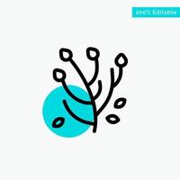 Anemone Anemone Flower Flower Spring Flower turquoise highlight circle point Vector icon