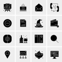 16 Universal Business Icons Vector Creative Icon Illustration to use in web and Mobile Related project