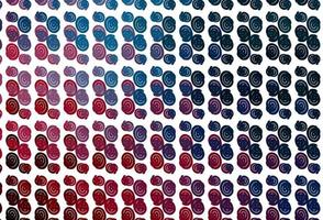 Light Blue, Red vector template with bubble shapes.