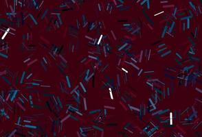 Dark blue, red vector backdrop with long lines.