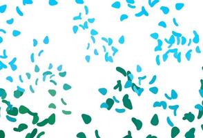 Light Blue, Green vector background with abstract forms.