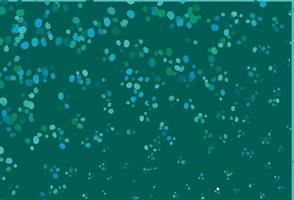 Light Blue, Green vector pattern with curved circles.