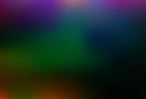 Dark Multicolor, Rainbow vector glossy bokeh pattern.