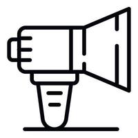 Megaphone icon, outline style vector