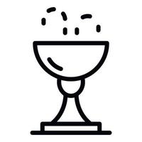 Artesian drinking fountain icon, outline style vector