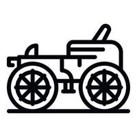 Classic carriage icon, outline style vector