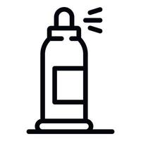 Uv protection spray icon, outline style vector