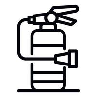 Fire extinguisher icon, outline style vector