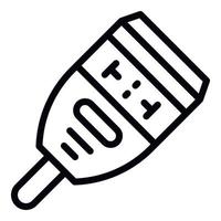 Glucose meter icon, outline style vector