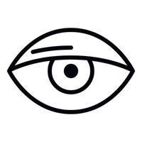 Eye icon, outline style vector