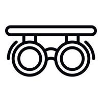 Magnifying glasses icon, outline style vector