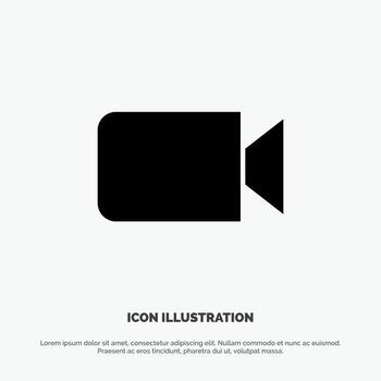 Camera Image Basic Ui solid Glyph Icon vector