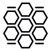 Honey comb procedure icon, outline style vector