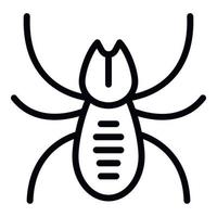 icono de insecto insecto, estilo de esquema vector