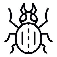 Field bug icon, outline style vector