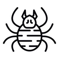 Forest bug icon, outline style vector