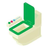 Toilet equipment icon, isometric style vector