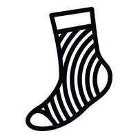 Casual sock icon, simple style vector